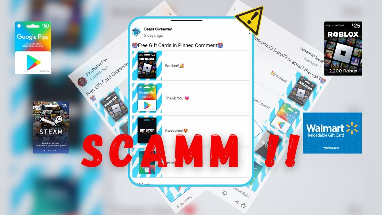 Mr beast giveaway scam explained ! (real quick)