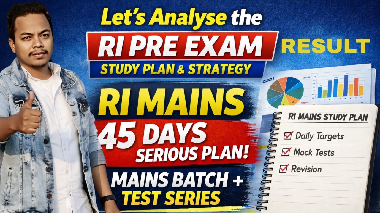 RI Pre Cutoff Analysis + 45 Days Mains Strategy Plan 🔥 Don’t Miss This!