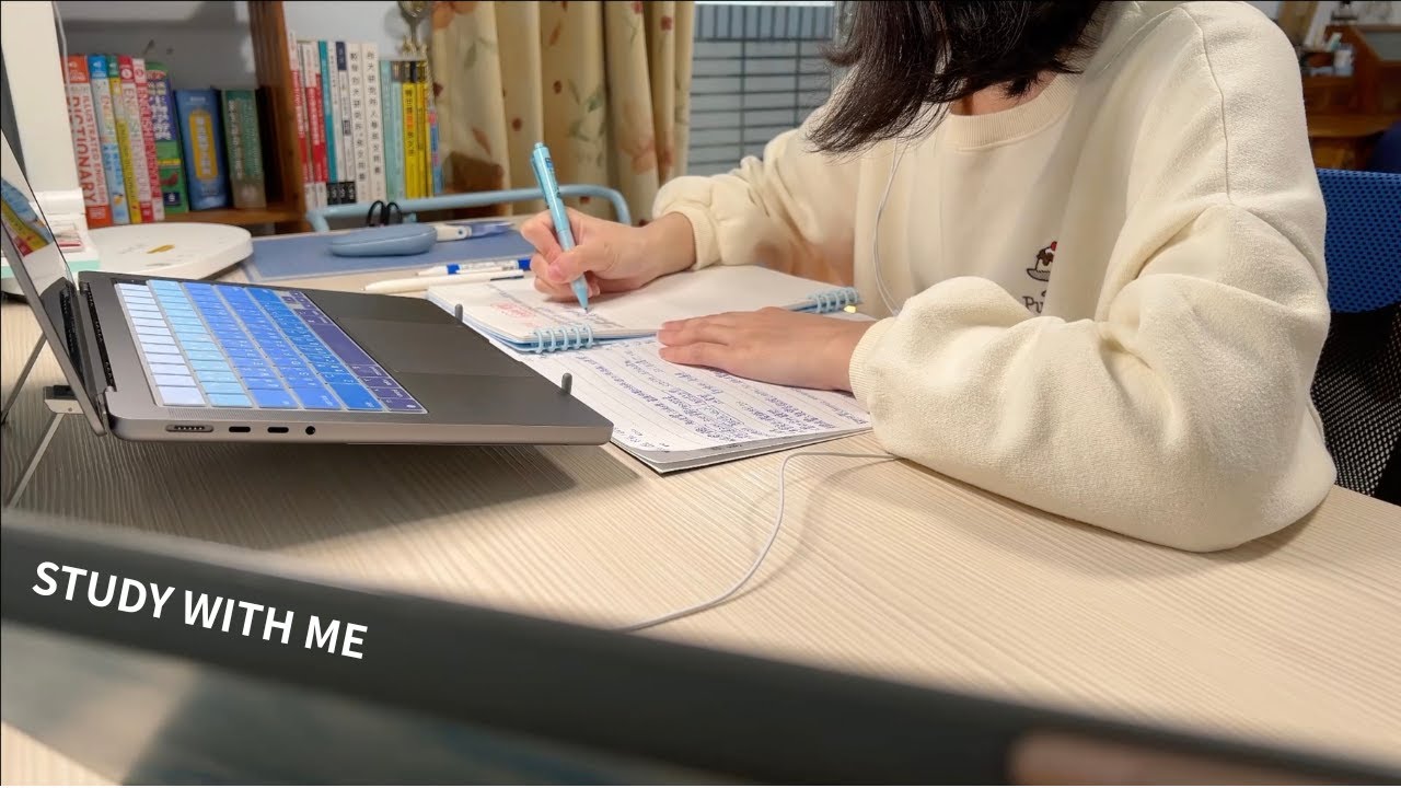 STUDY WITH ME 1 hour in the afternoon, background noise | 2026.02.02 (Mon.)