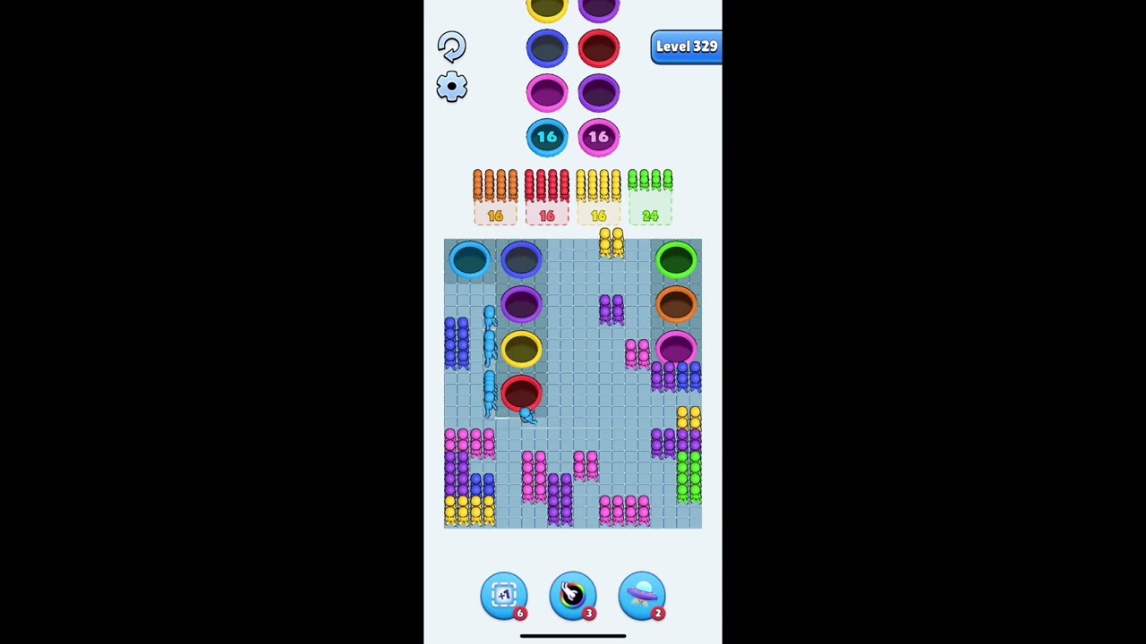Hole People Level 329 Walkthrough | Color Matching Puzzle Solution | Hole People Gameplay Guide