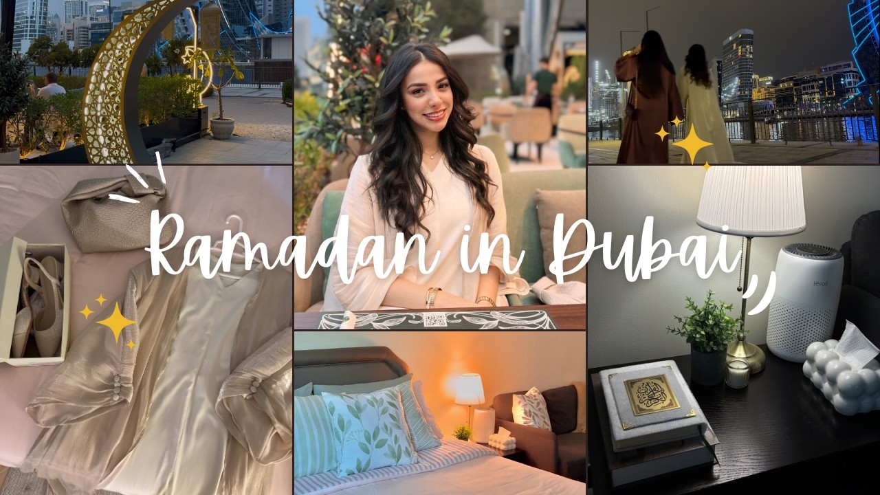 Ramadan Vlog 🌙 | Preparing my room + GRWM for Iftar | رمضان في دبي