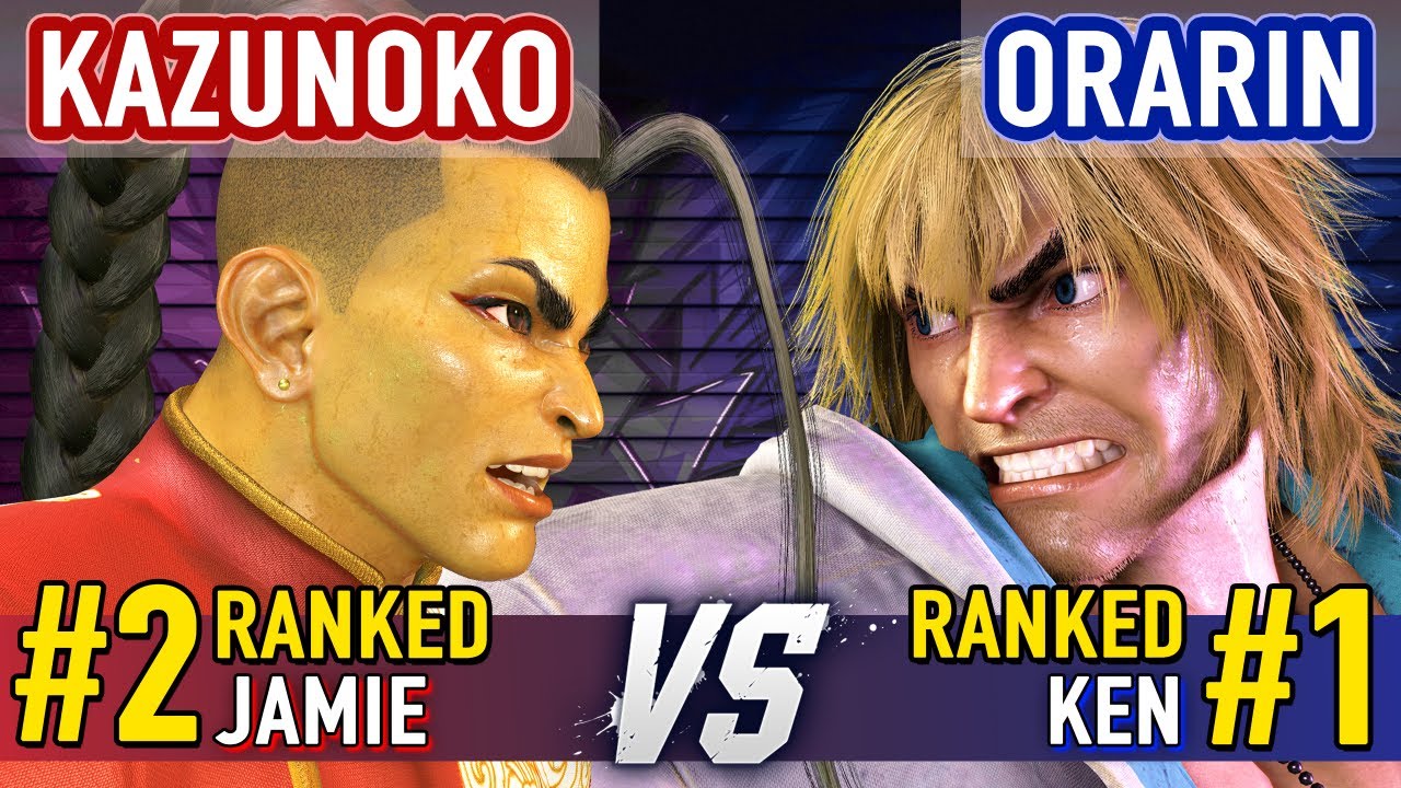 SF6 ▰ KAZUNOKO (#2 Ranked Jamie) vs ORARIN (#1 Ranked Ken) ▰ Street Fighter 6 High Level Gameplay