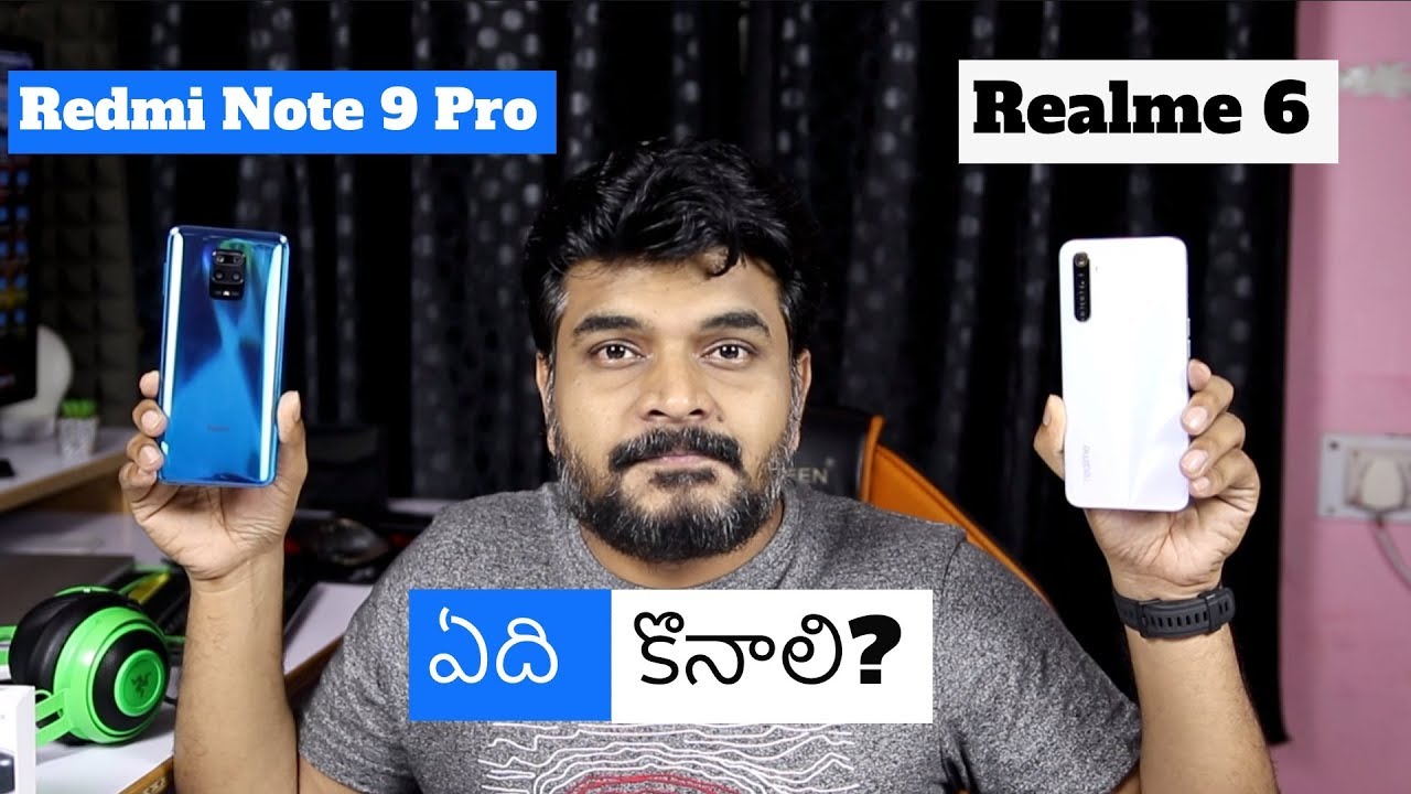 Realme 6 VS Redmi Note 9 Pro Comparison Review ll in Telugu ll