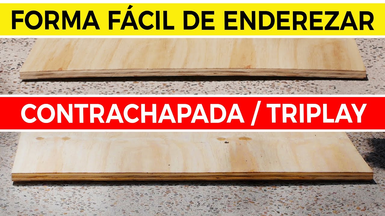 C&oacute;mo Enderezar Madera Contrachapada / Triplay Torcida 📏