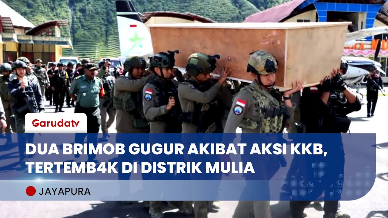 Dua Personel Brimob Gugur Ditembak KKB di Puncak Jaya Papua Tengah