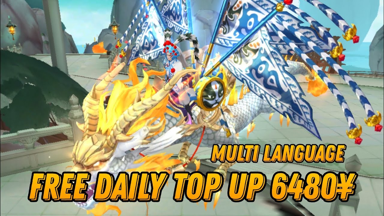 Bladeheart Duo English - Free Daily top up 6480¥ + Skin + Mount Dragon + Wing & Disc 99% / X7 Game