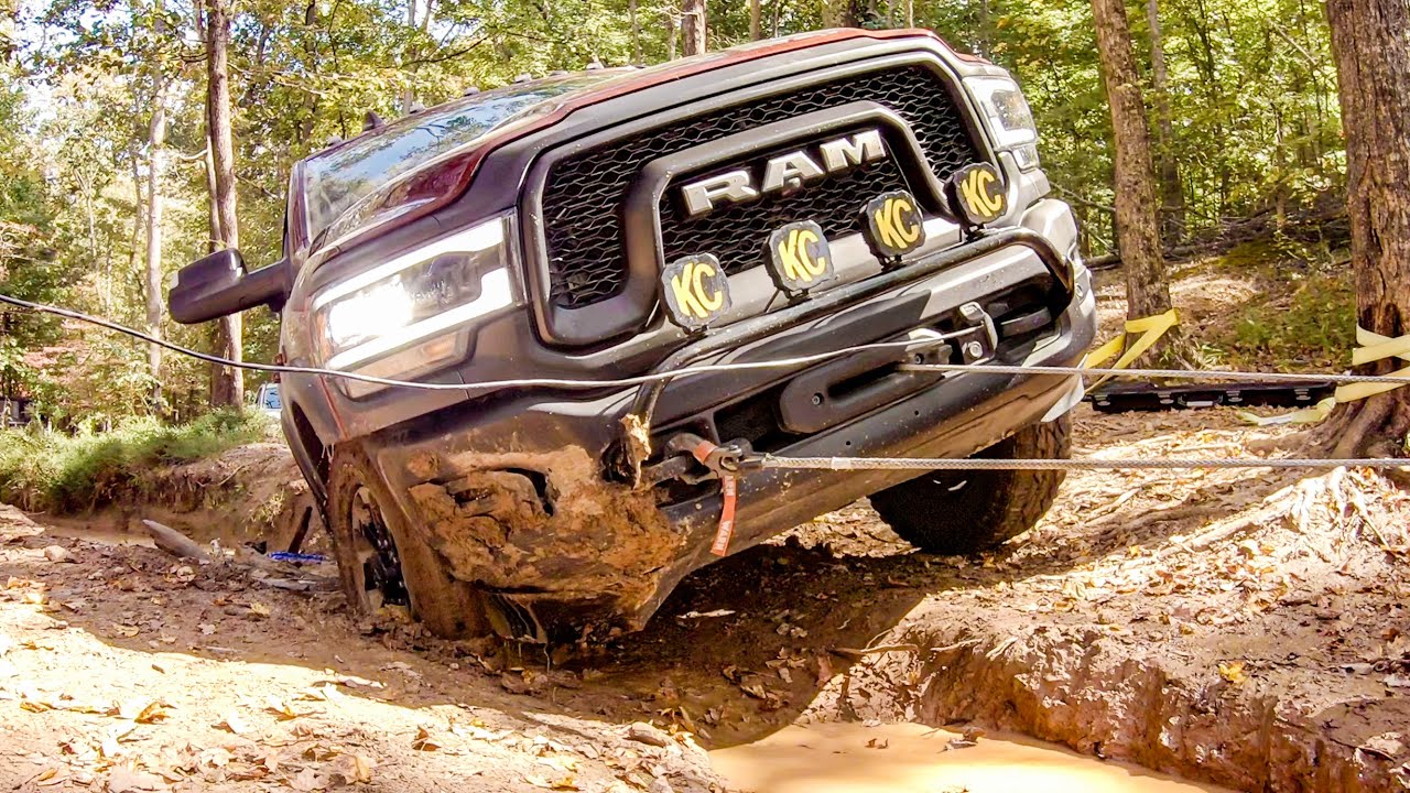 Power Wagon Bumper Smashed