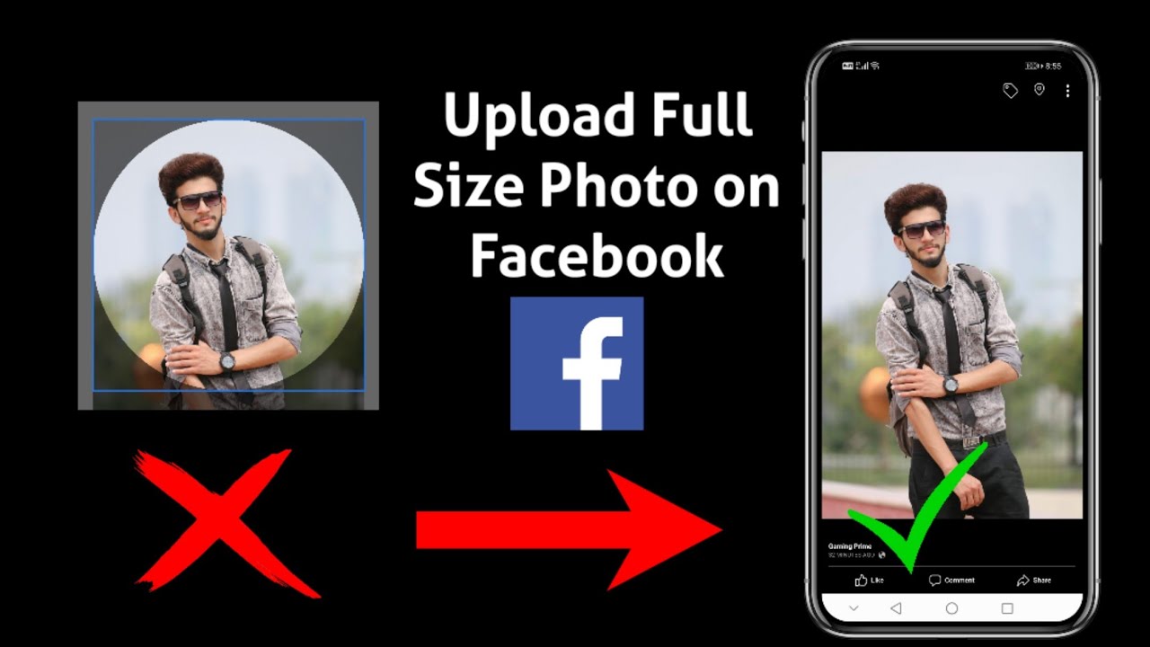 How to Upload Full Size Profile Picture on Facebook | Upload Your Profile Picture without Crop.