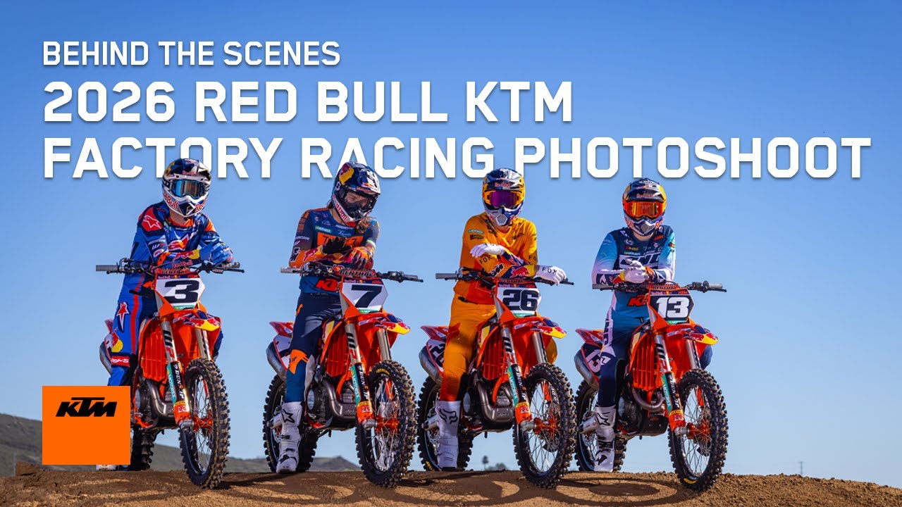 2026 Red Bull KTM Factory Racing Team Photoshoot - Behind the Scenes | KTM