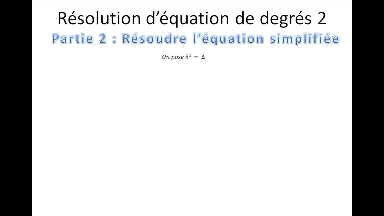 Etude d'une fonction polynôme du second degré