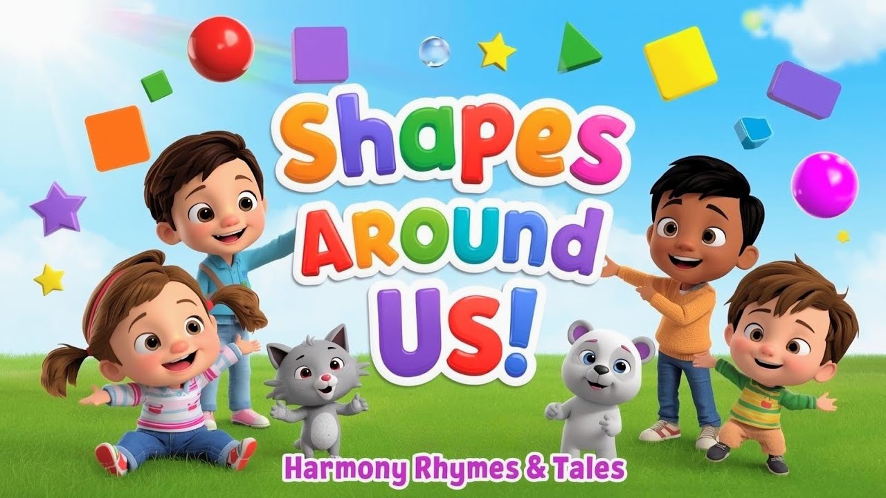 Shapes Around Us | Fun Learning Song for Kids(@Harmony Rhymes &Tales) 