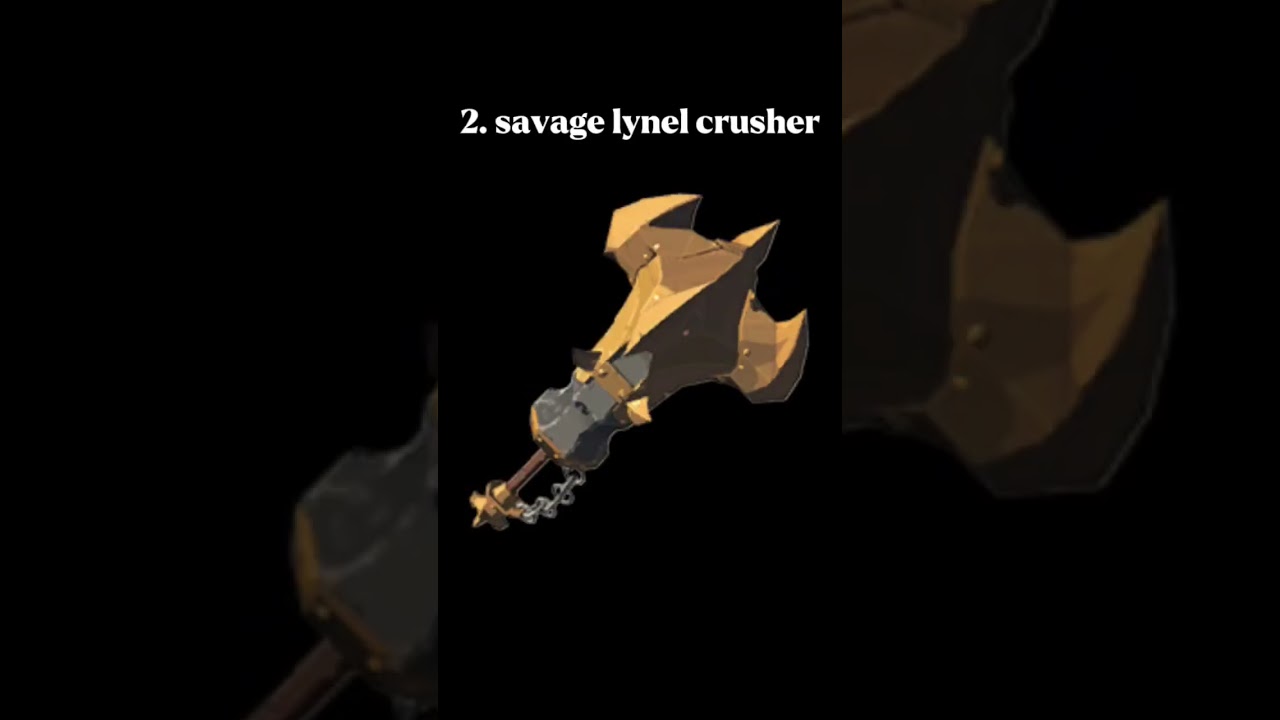 the BEST botw weapons... 