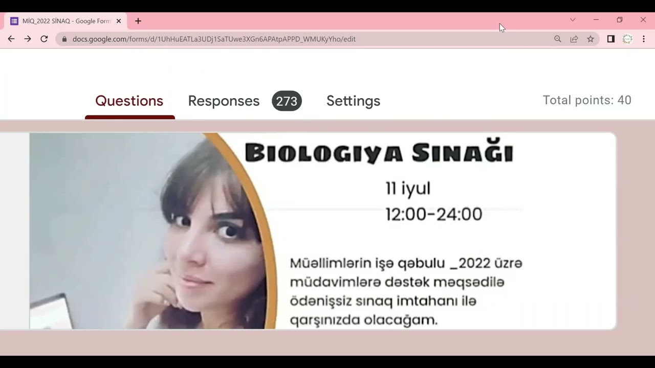 MİQ Biologiya 2022 Sinaq
