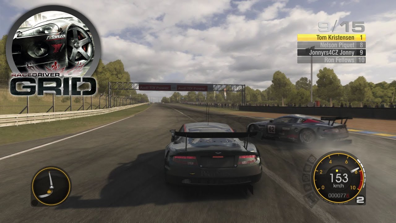 Race Driver: GRID (2008) | 24h Le Mans - Aston Martin DBR9 GT1 #007 | Gameplay [1080p]