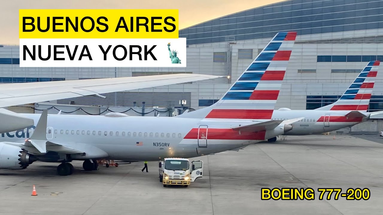 VUELO A NUEVA YORK  🇺🇸 - American Airlines - Boeing 777 200 -  The Centurion Lounge AMEX