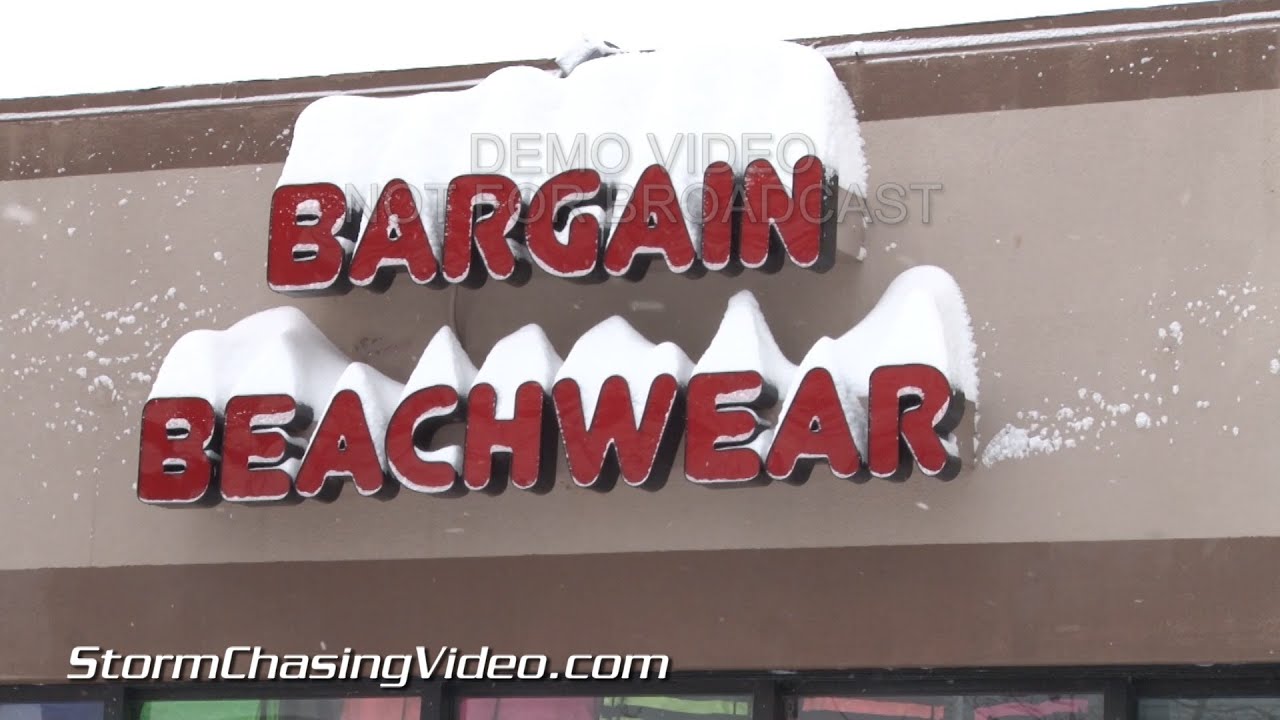 1/292014 Virginia Beach, VA  Deep Snow, Winter Storm Aftermath B-Roll