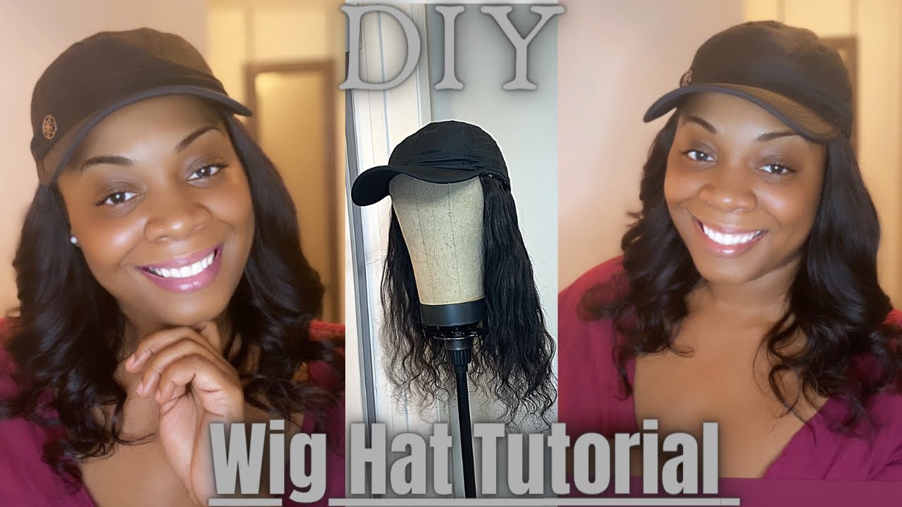 headband wig to baseball cap wig! DIY human hair wig hat tutorial! Affordable & easy!Throw on & go!