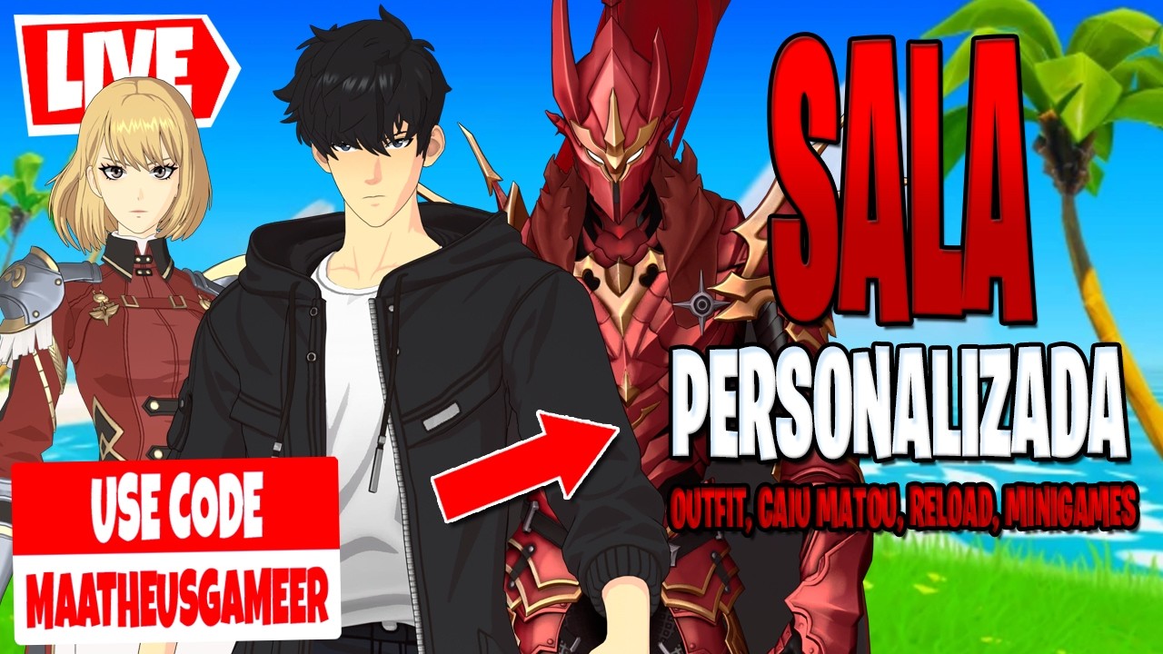 FORTNITE AO VIVO | JOGANDO COM OS INSCRITOS ! PERSONALIZADAS | OUTFIT | FORTNITE CAPÍTULO 7