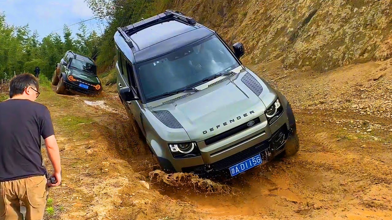 The Battle of luxury cars Porsche Cayenne vs Land Rover Defender 110 v Ford Bronco v Tank 400