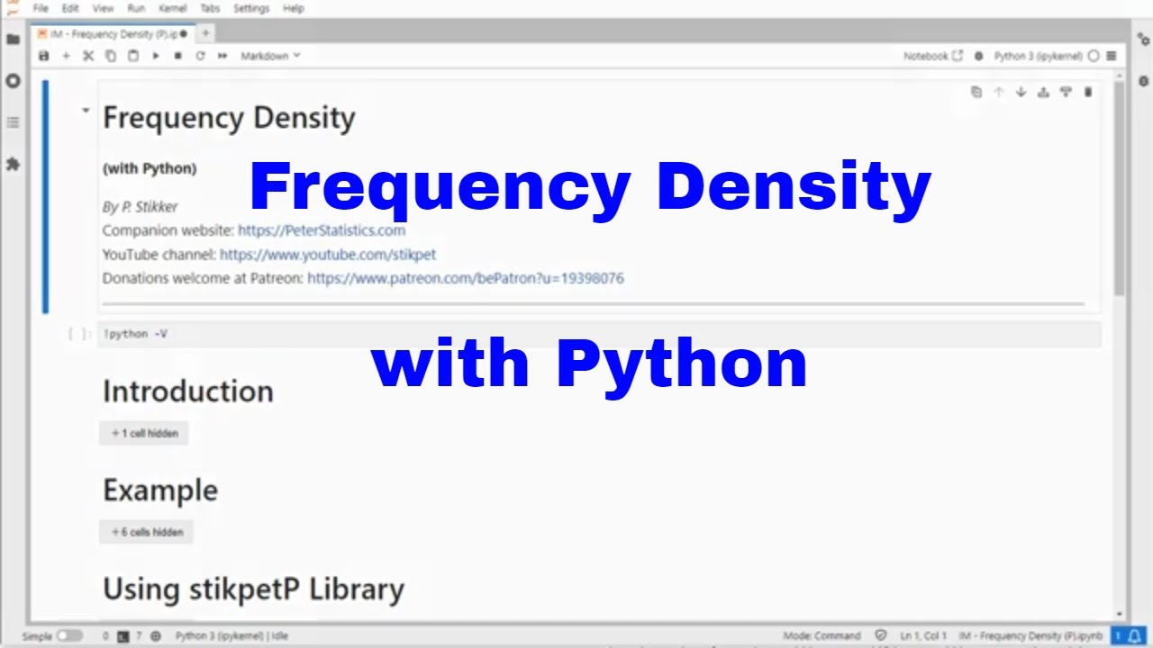 Python - Frequency Density