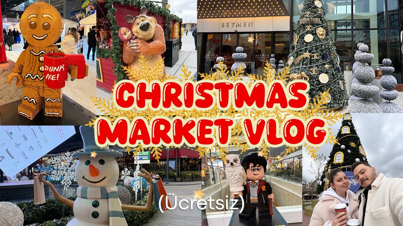 WE VISITED THE CHRISTMAS MARKET AREAS IN ISTANBUL | Entry is Free!