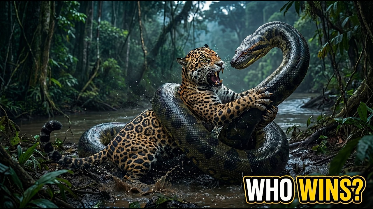 Anaconda Vs Jaguar | Jaguar Kills an Anaconda in the Amazon Jungle | Hindi Documentary
