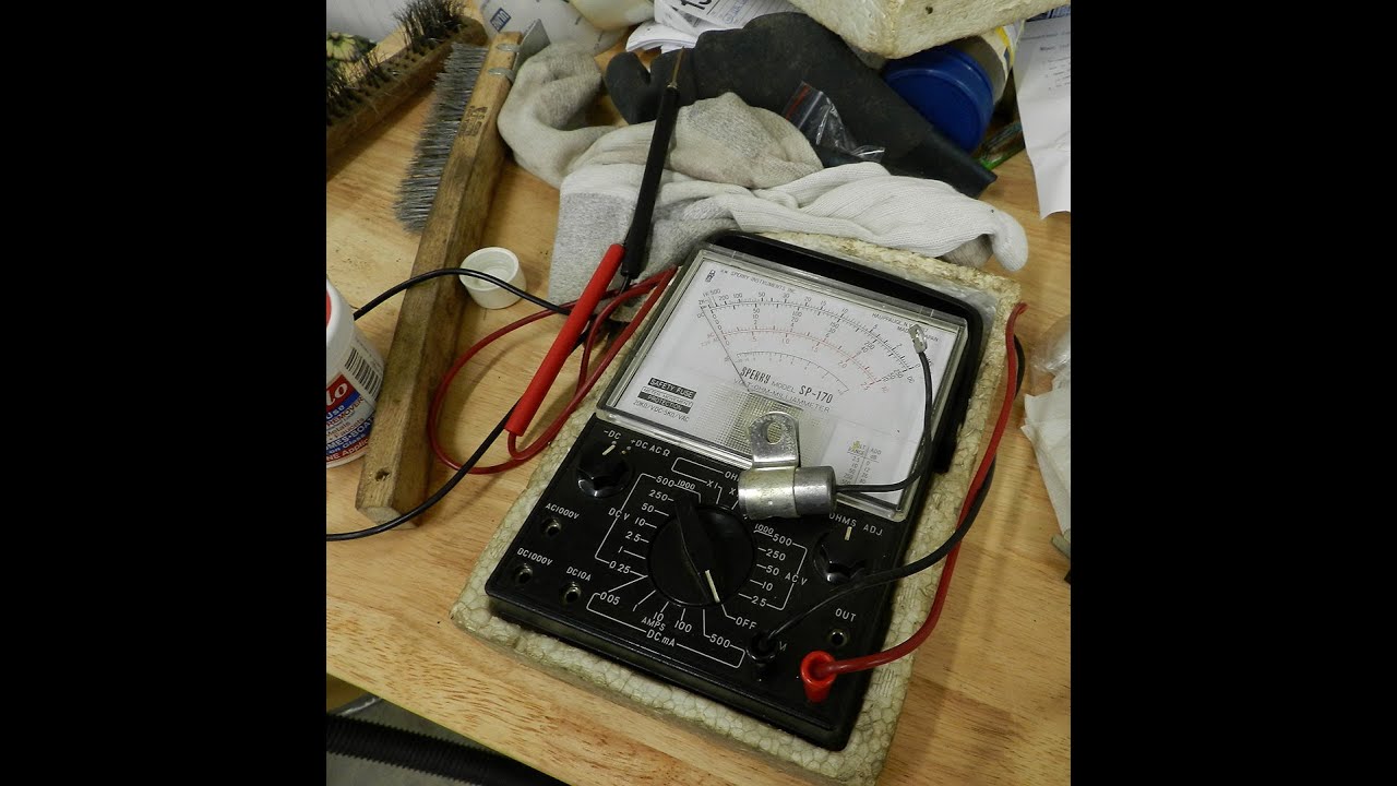 Testing the old style distributor condenser (capacitor)