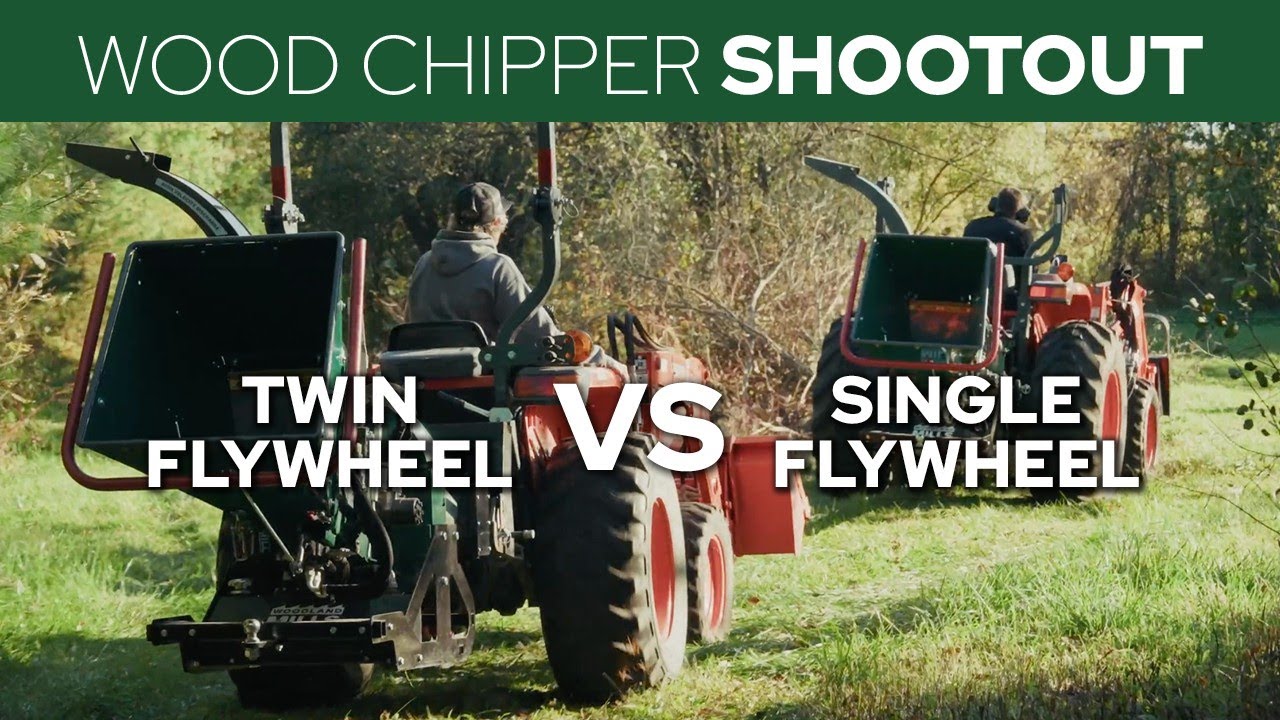 Single Flywheel vs Twin Flywheel Wood Chipper: Chip Throwing Showdown