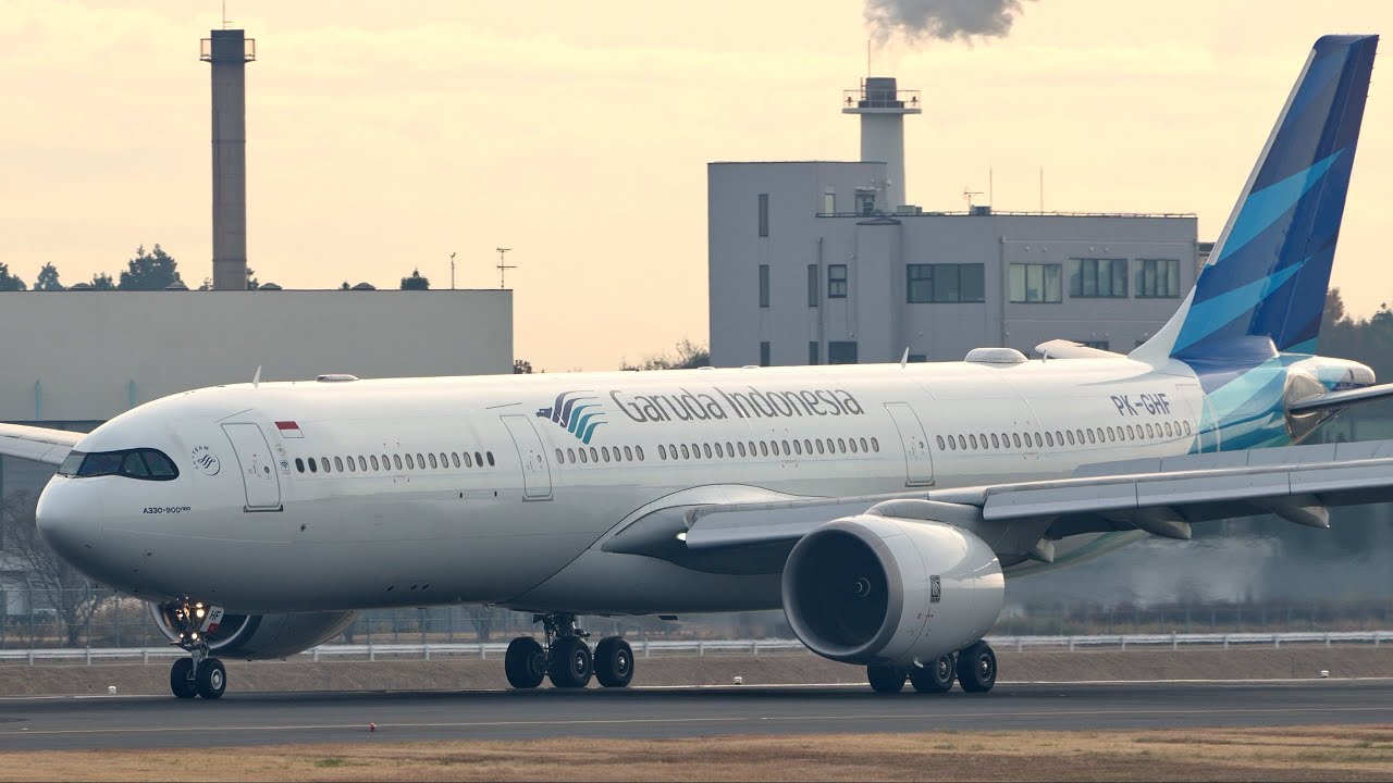 Garuda Indonesia Airbus A330neo PK-GHF Landing at Narita 34R | NRT/RJAA | A330-900 | 成田空港