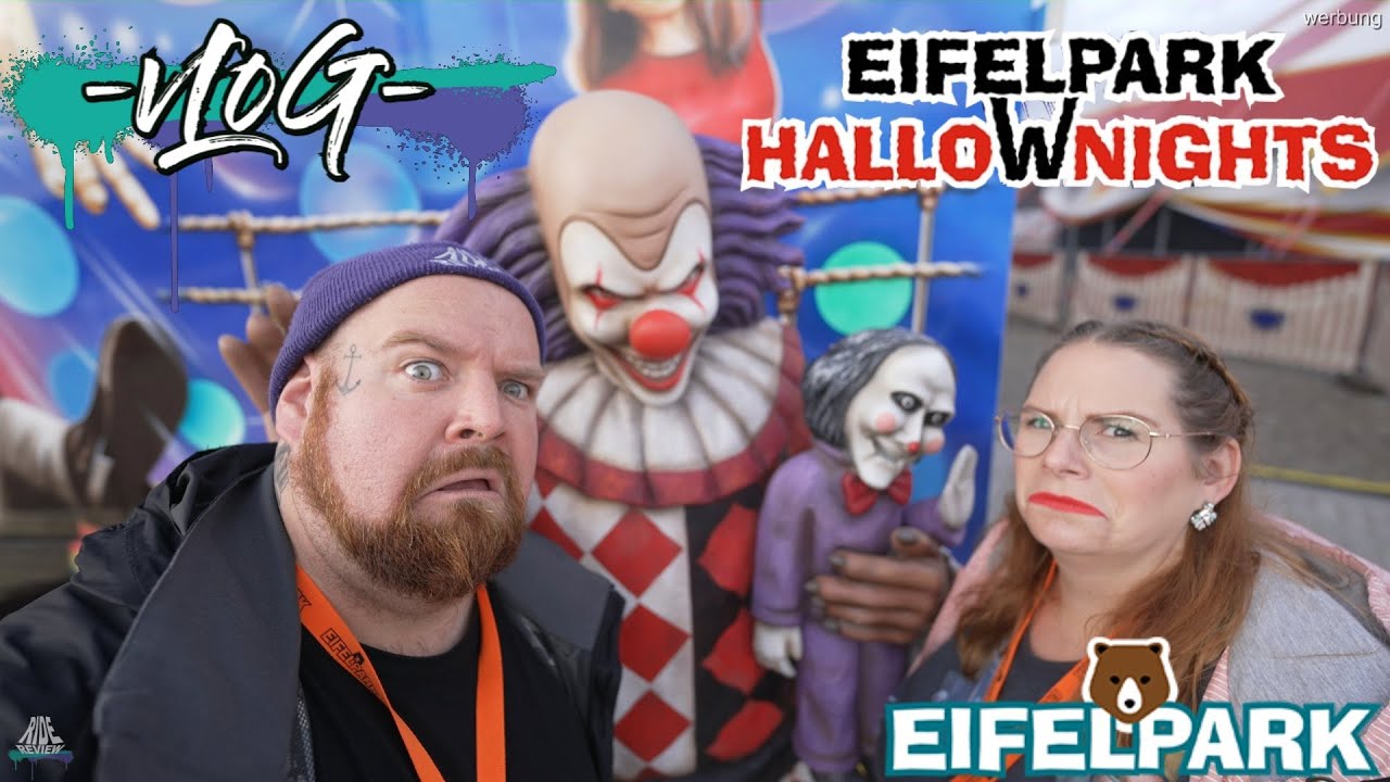 Horror Neulinge mit krassen Mazes - EIFEL PARK und die halloWnights - RIDE REVIEW VLOG