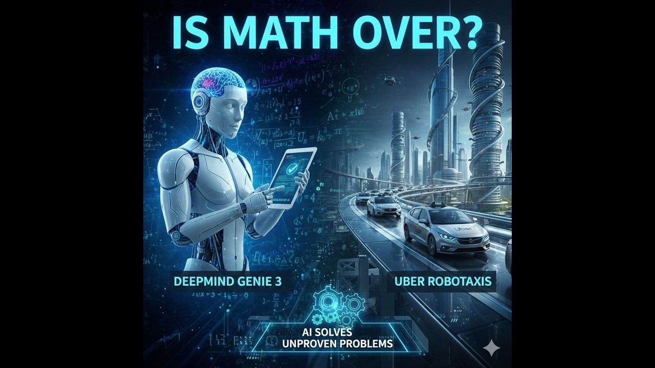 Is Math Over? AI Solves Unproven Problems, DeepMind Genie 3 & Uber Robotaxis!