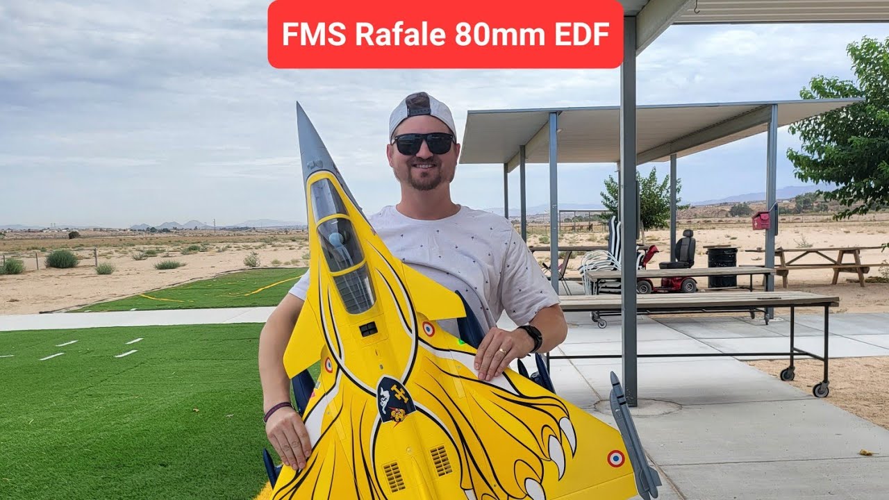 FMS Rafale 80mm EDF amazing maiden and cobra performance!
