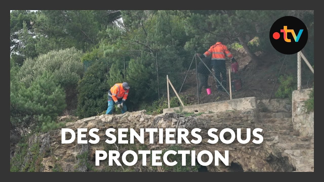 Travaux de consolidation sur les sentiers fragilisés du littoral