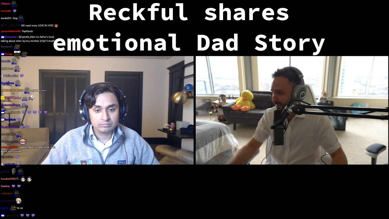 Reckful shares the most Emotional Story about his Dad (with Twitch chat)