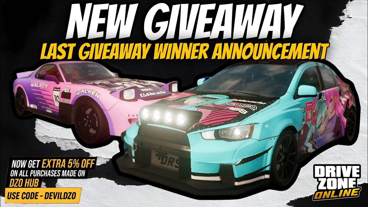 Drive Zone Online: New Giveaway | Last Giveaway Winner Announcement !! @DriveZoneOnline 