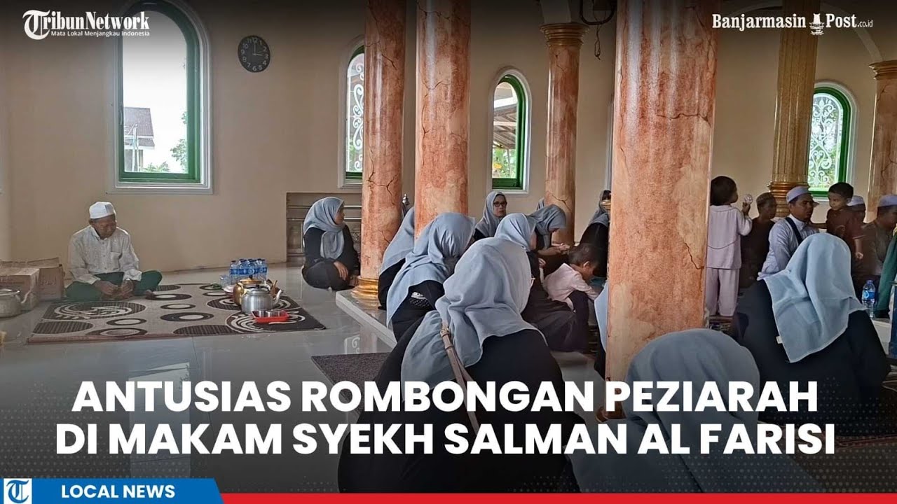 Antusias Rombongan Peziarah dari Martapura Ziarah ke Makam Syekh Salman Al Farisi di Tapin 