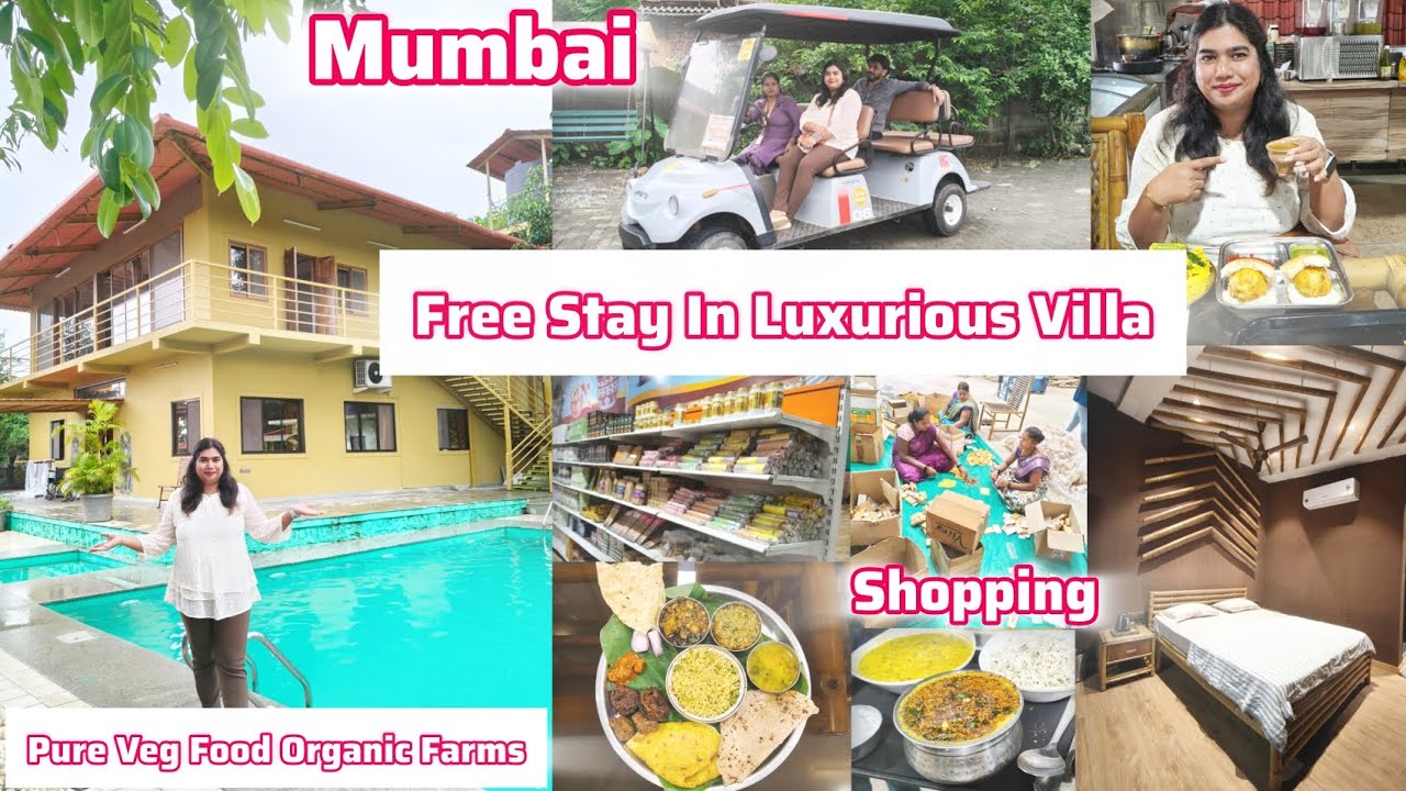 Free Stay in Mumbai Luxurious Villa / Organic Products Shopping/ Pure Veg Food / Seva vivek 