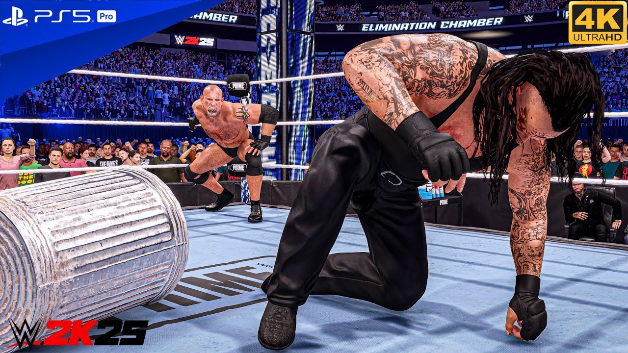 WWE 2K25 -  Goldberg Vs The Undertaker - Fall Count Anywhere Match | PS5™ [4K60]