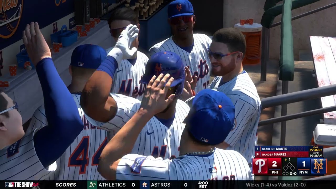 MLB The Show 24 Gameplay: Philadelphia Phillies vs New York Mets - (PS5) [4K60FPS]