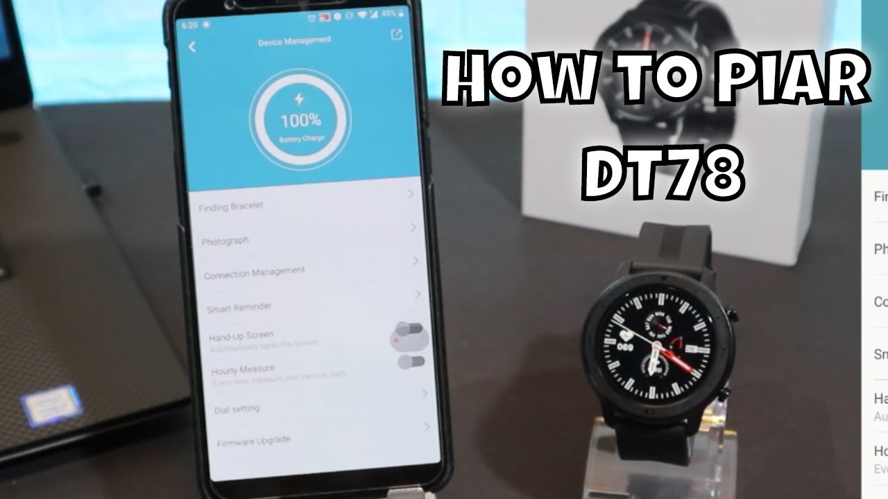 How to connect DT78 to phone WearFit 2.0 Android App