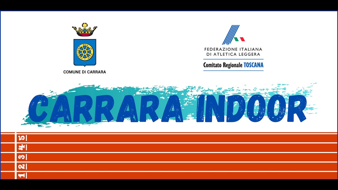 Carrara Indoor - Le gare del fine settimana del 22 e 23 gennaio 2022