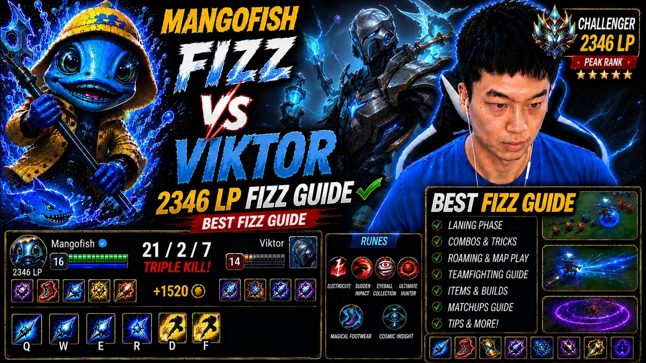Mangofish Fizz vs Viktor ✅ 2346 LP Fizz Guide