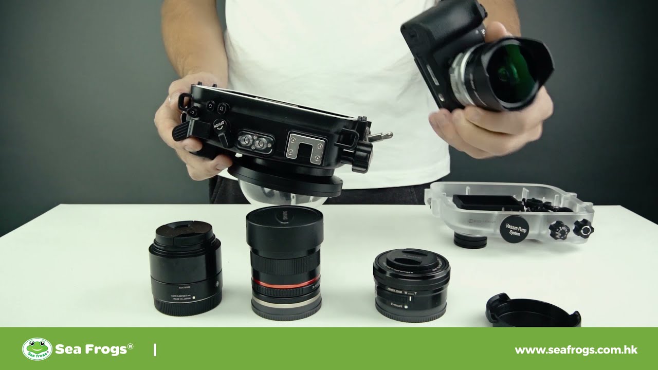 4-inch Dome port and compatible lenses for A6xxx Salted Line waterproof housing