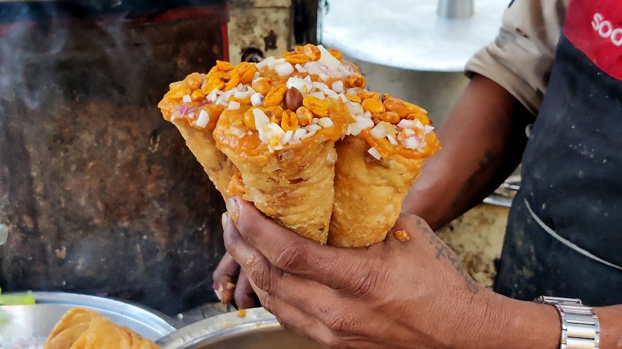 Maharaja Bhaji Cone ! Most Unique Eco-friendly Pavbhaji Chaat | Indian Street Food