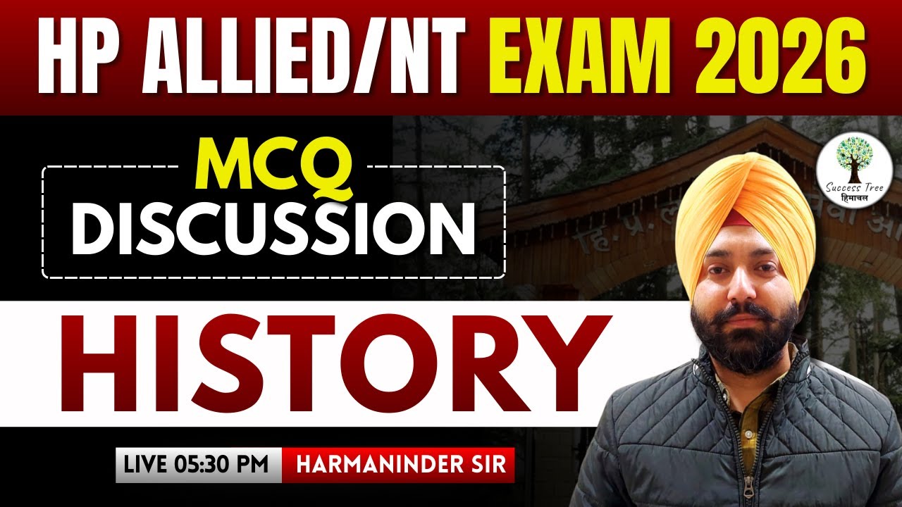 HP Allied/NT Exam 2026 | History | Discussion | Harmaninder Sir