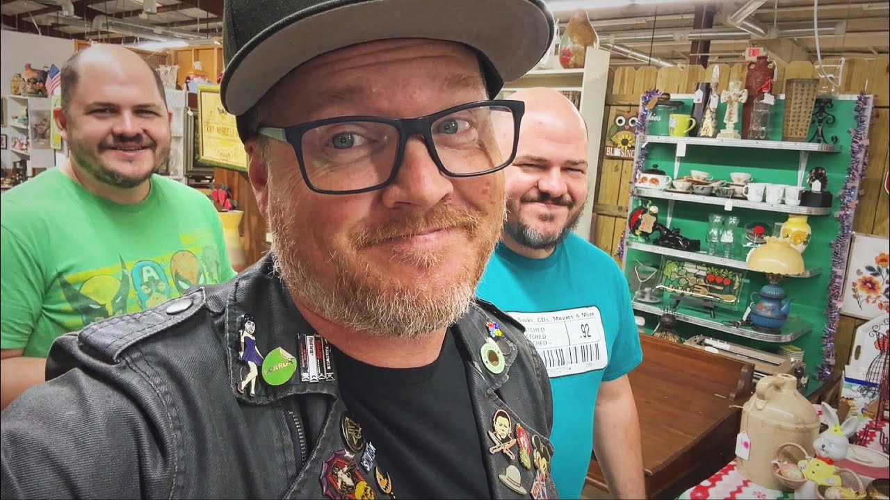 Thrifting The Big Peach Antique Mall - Three Men Antiquing