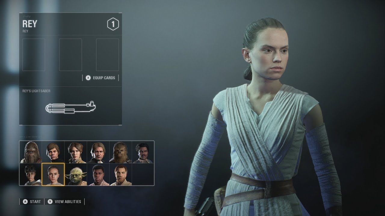 Star Wars Battlefront 2 - Rey Gameplay & Powers [1080p 60FPS HD]
