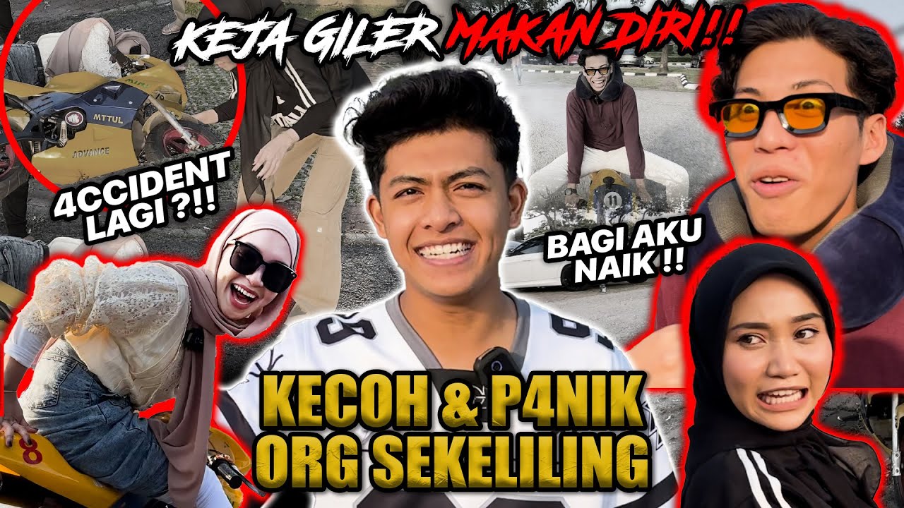 MOTOR NAZRUL JAH4NAM!!! 4CC1DENT LAGI?!FAE EHIN KECOH & P4NIK…
