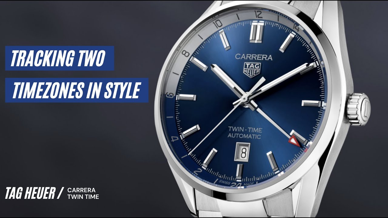 The TAG Heuer Carrera Twin-Time 41 is a clean and versatile traveller’s GMT