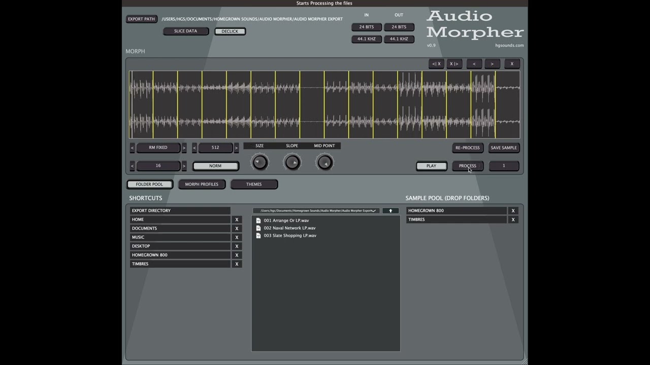 Audio Morpher Guide v0.9